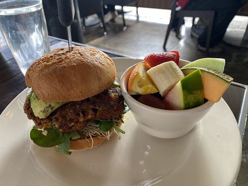 Veggie burger   at Good Stuff Restaurant in Redondo Beach