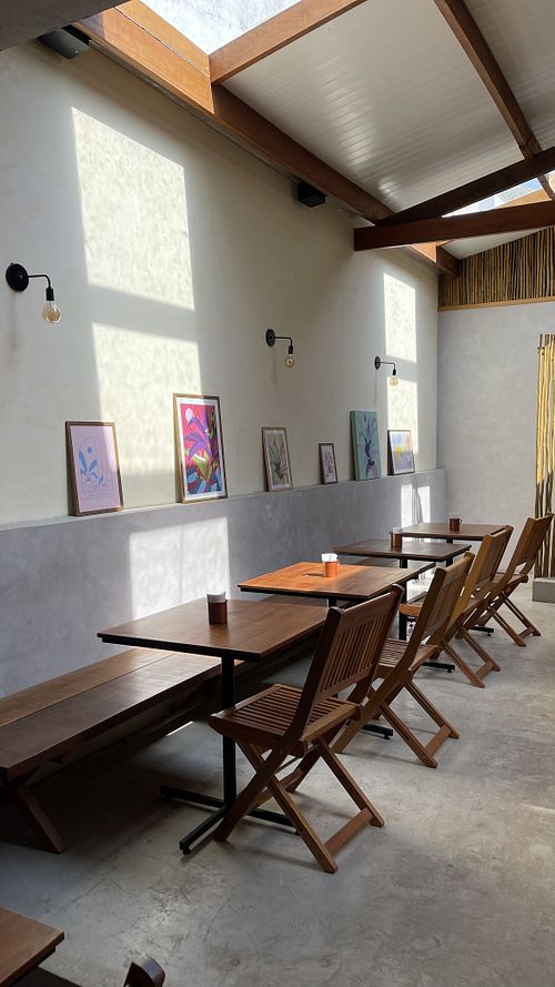 dinning area  at Monoquilha in Ubatuba