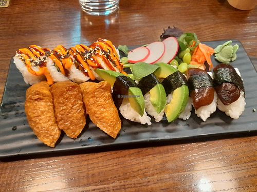 Vegan sushi at Hyaku - Gamlestaden in Gothenburg