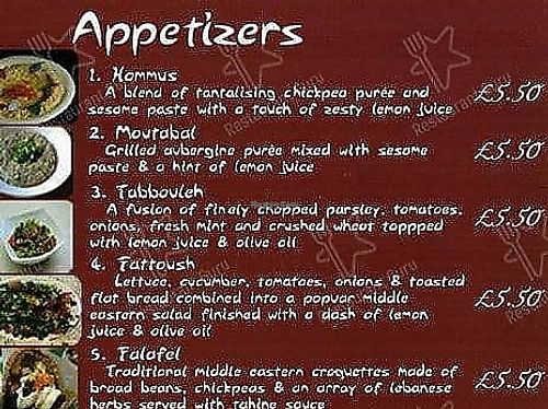 Moutabal, hummus, tabbouleh, fattoush, falafel at Zaytoon  in Manchester