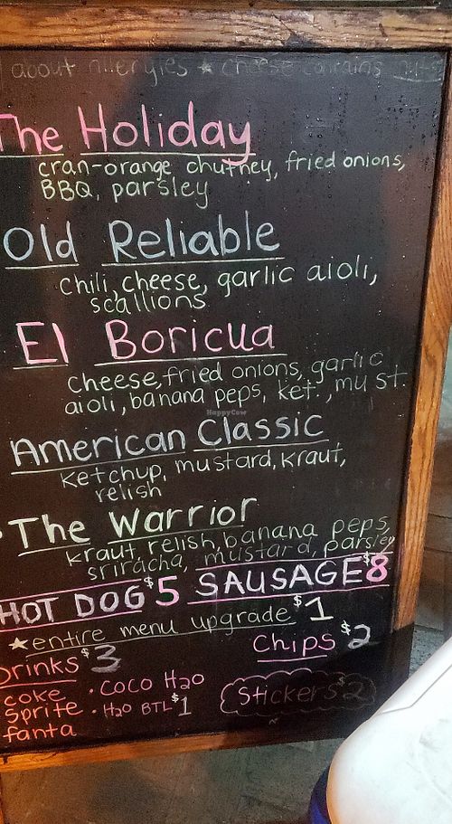 The Vegan Hot Dog Cart Market on South Orlando Florida Restaurant