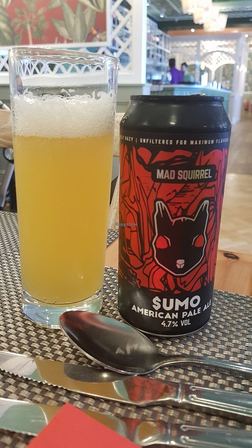 All beers and ciders are vegan 👍 at Giggling Squid - Cardiff Bay in Cardiff