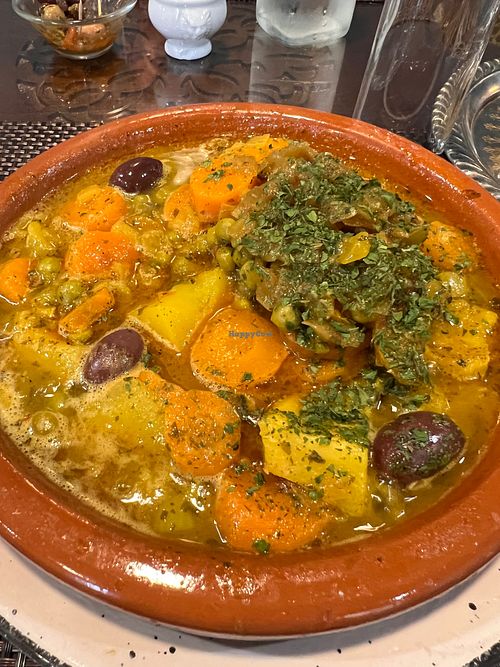 The vegetarian tagine was outstanding, the best I’ve ever had. The owner Nabil was so very kind and friendly. The Moroccan desserts and pastries are homemade and out of this worl at Le Petit Amandier in Marseille