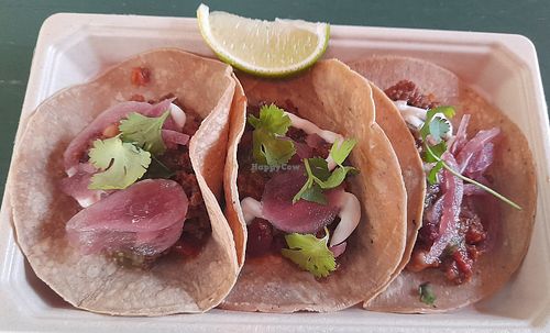 Versatile veggie tacos at Ice Cream Parlour Paja in Helsinki