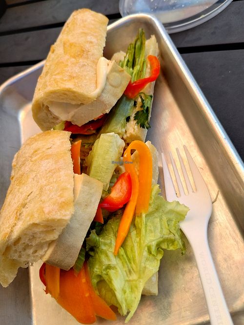 Tofu sandwich at Milk & Honey in Northeast Harbor