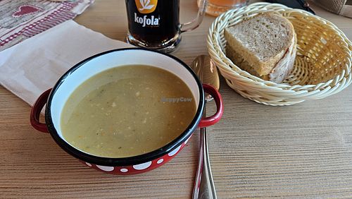 Bean soup with mushrooms at Chata pod Chlebom in Sutovo