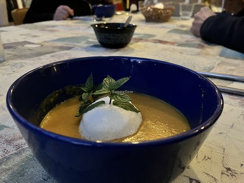 Linzensoep 💜  at Hoeve Veganza B&B in Vlagtwedde