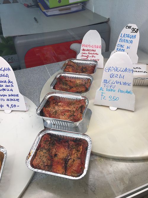 Parmigiana melanzane at Natural Food in Lugano