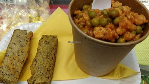 vegetarian polenta spezzatino at Natural Food in Lugano