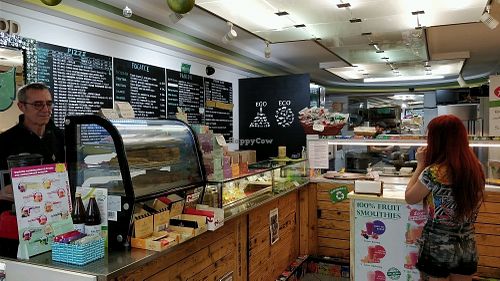 cafe interior  at Natural Food in Lugano