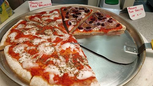 pizza base - you could add more toppings  at Natural Food in Lugano