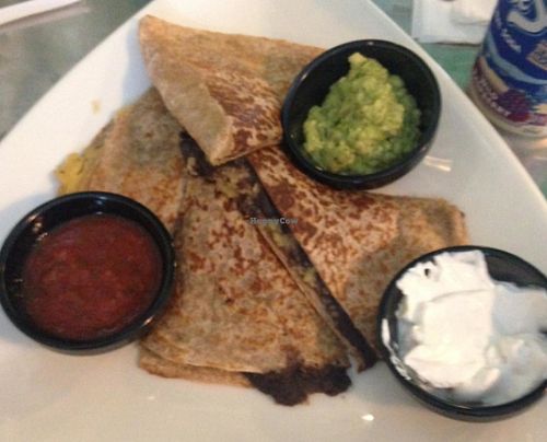 black bean & plantain quesadilla starter at Cashew in Chattanooga