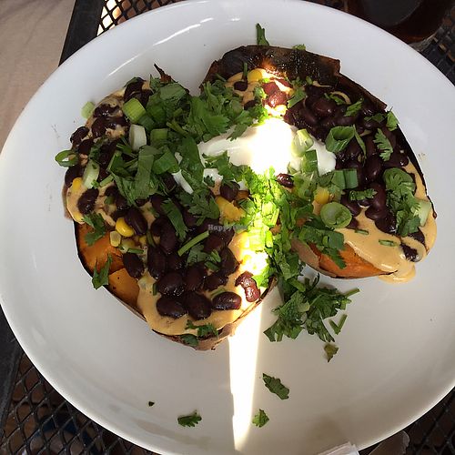 southwest loaded sweet potato at Cashew in Chattanooga