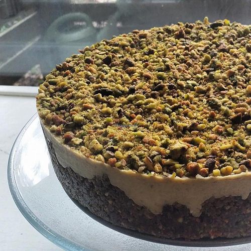 Almost Raw Pistachio 'Cheese'cake at Cashew in Chattanooga