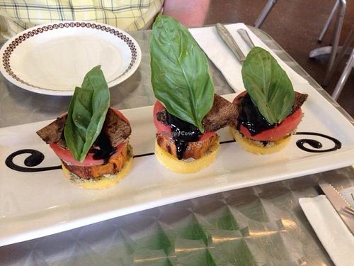 Polenta Stacks at Cashew in Chattanooga