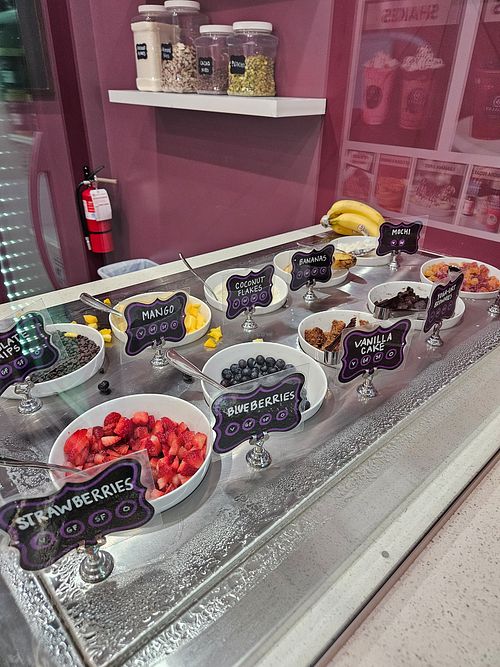 Fresh topings at Yoga-urt in Granada Hills