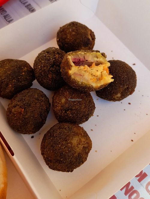 Vegan Olive ascolane at Red Burger in Numana