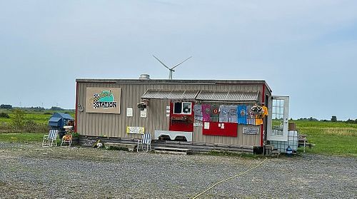 Gnome Sayin, BBQ Pulled Jackfruit, Veggie Dog, Veggie Burger at Mustard Station - Wolfe Island  in Wolfe Island