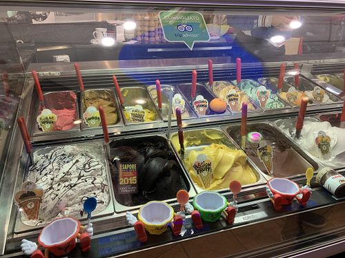 Valentino at Gelateria Valentino in Rome