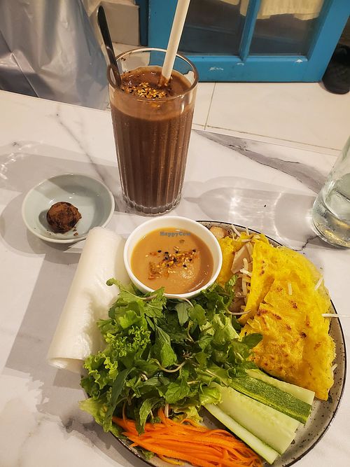I came here almost daily 😆😅🤩😋 pancake and the chocoholic smoothie bowl as a smoothie at The Seeds Plant-Based Foods & Desserts in Hoi An