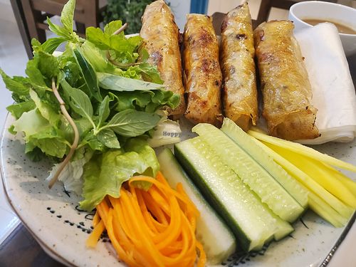 Fried spring rolls at The Seeds Plant-Based Foods & Desserts in Hoi An