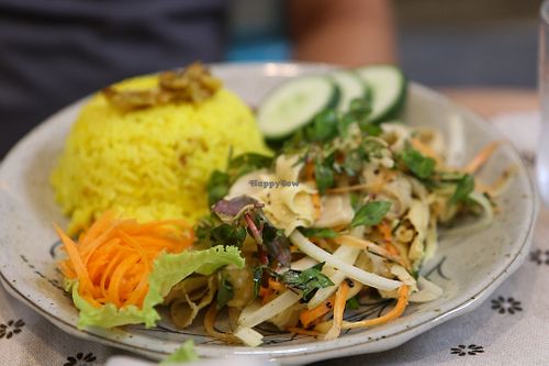 rice chicken at The Seeds Plant-Based Foods & Desserts in Hoi An
