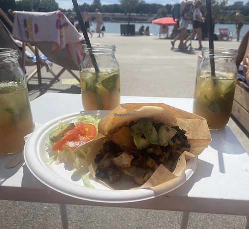Vegan arepa   at D'arepa Beach Bar & Latin Food in Vienna