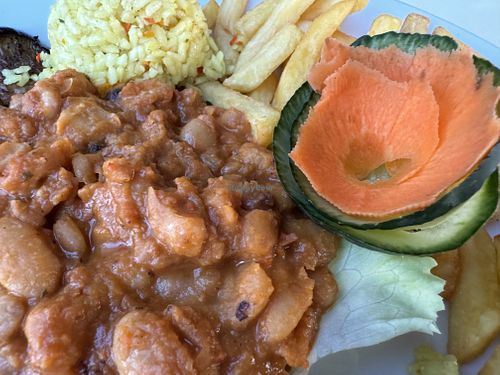 Beans might come from a can, but still good   at Belveder in Cetinje