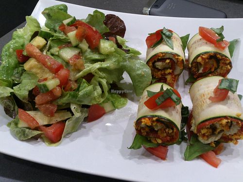 Awesome Raw cannelloni at Rag Bar in Frankfurt