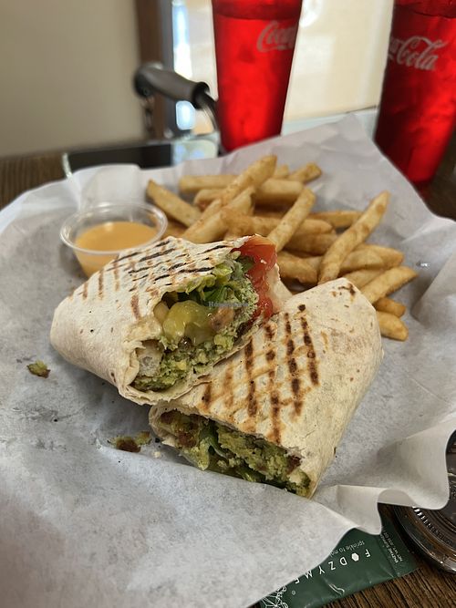 Falafel wrap without garlic saucee  at Little Sicily in Beckley