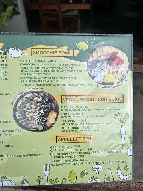 Menu february  at D-Health  in Koh Phangan