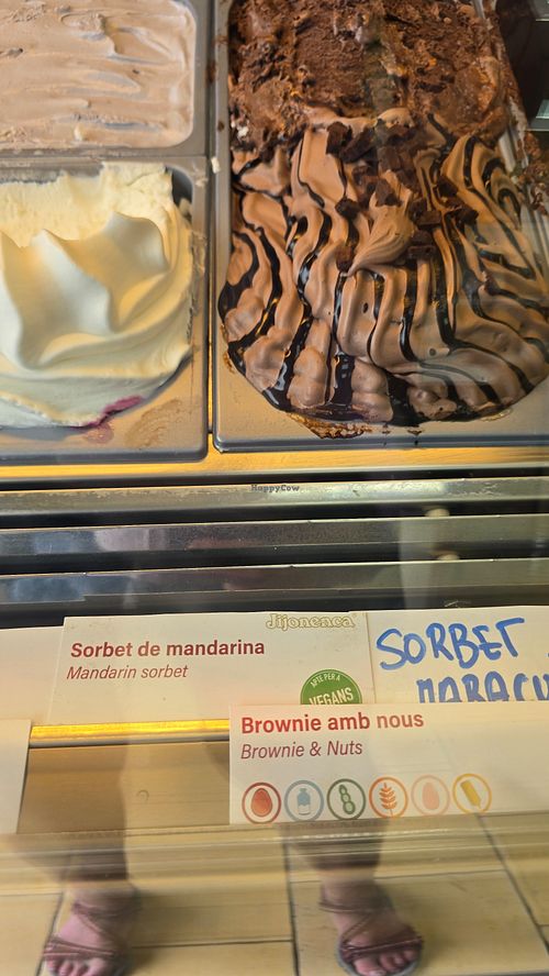 Vegan clearly labelled at Jijonenca in Palafrugell