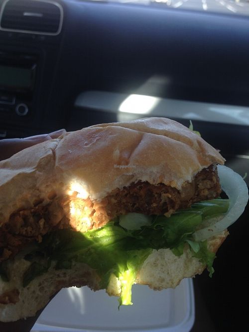vegan burger at Ethereal Cupcakes and Coffee Shoppe in Hampton