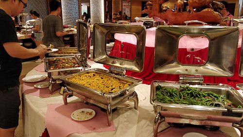 Buffet area 2 at Yuan Qi Lou - Nanshan Temple in Sanya