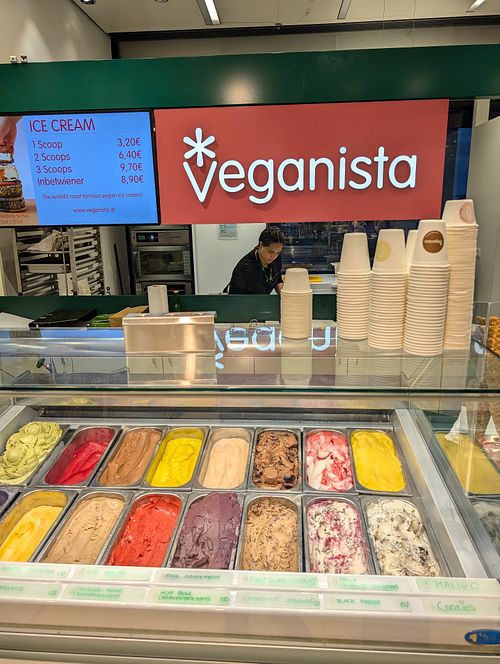 Veganista ice cream bar at VIE - Veganista / The LaLa - T3-F in Vienna