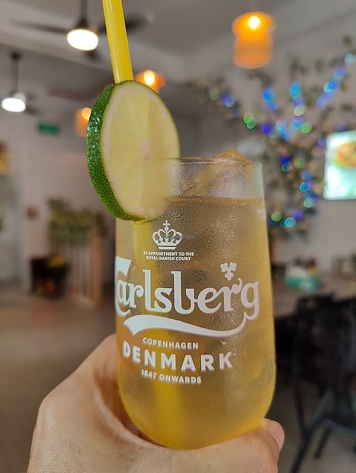 lime juice at Lập Vegetarian Restaurant in Central Singapore