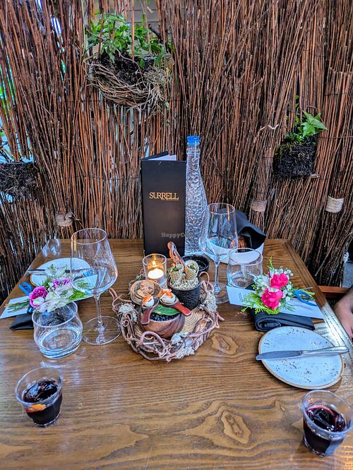 The table when I arrived at Surrell in Seattle