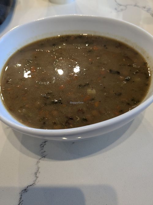 Lentil soup at Carrot Express in Hollywood