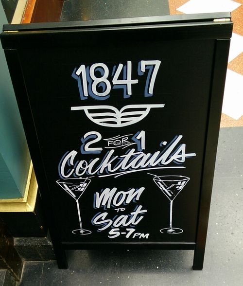 Cocktail offer at 1847 in Birmingham