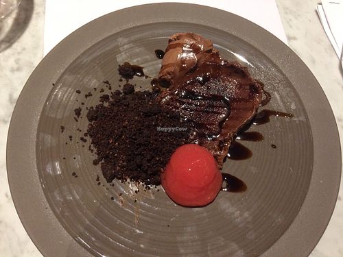 Chocolate and blood orange pudding  at 1847 in Birmingham