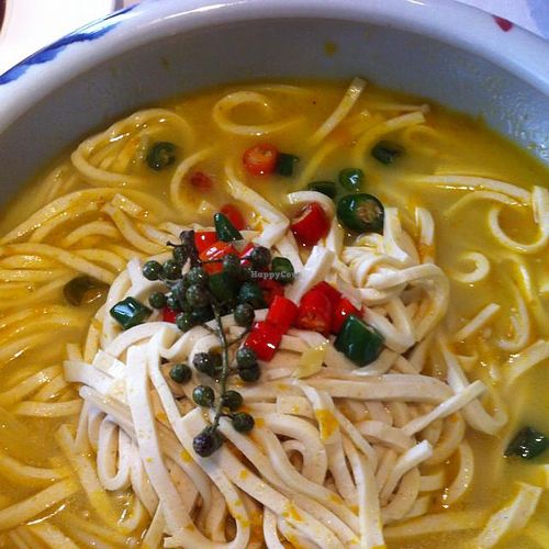 'mala' tofu with fresh green pepper at Pu Ti Su - Bodhi Vegetarian - Xingyuehui in Chongqing