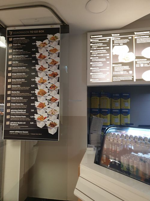 Menue at Asia Dragon in Aschaffenburg