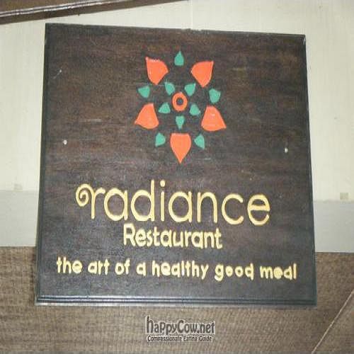 signage at Radiance Restaurant in Koh Samui