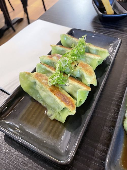 Veg gyoza  at Zen Japanese  in Buderim