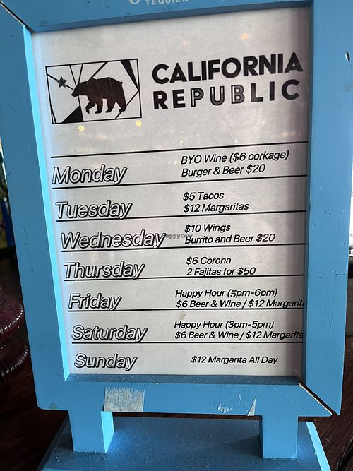 Specials  at California Republic in Sydney