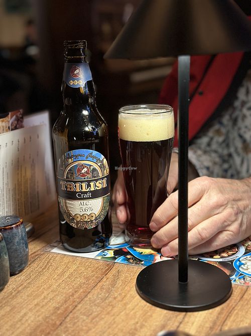 Real georgian beer  at Chinkalnia Restauracja Gruzińska in Gdansk