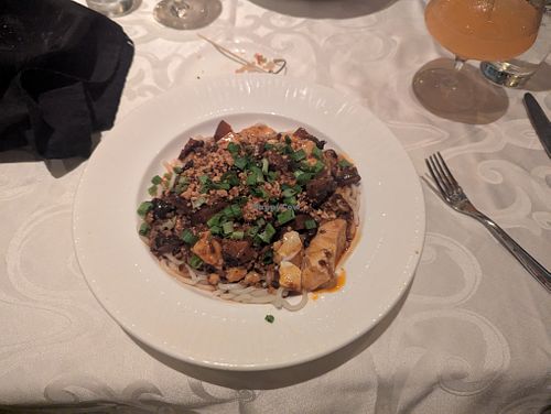 Vegan Mapo Bolognese Noodles at Hobbit Restaurant in Ocean City