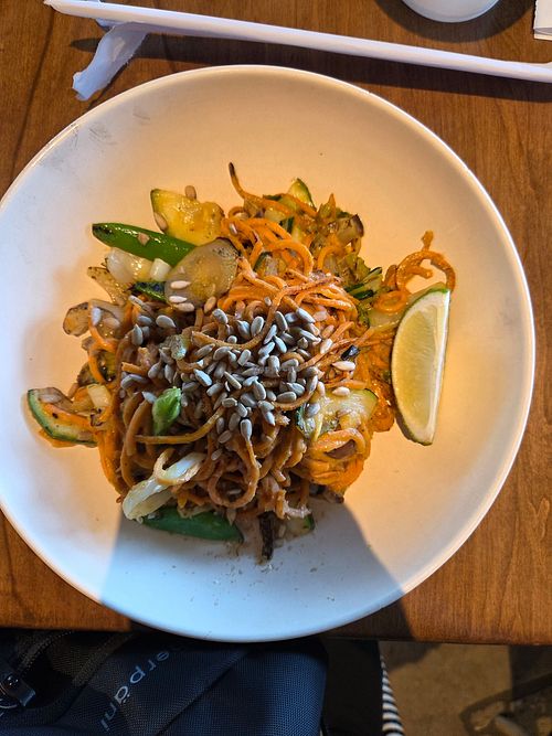 Glow noodle no protein at Flower Child in St Louis