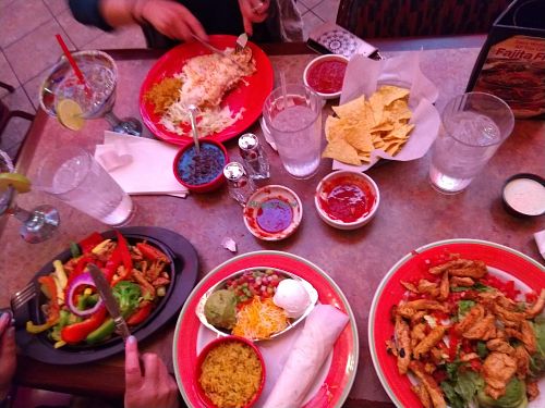 "Chicken" salad and fajita at Paradiso in Fargo