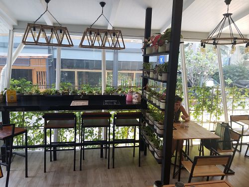 Seating at Sunshine Market in Bangkok